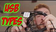 USB cable types | How to identify USB Cables, Types, & Connectors