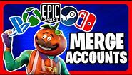 How to LINK FORTNITE Account to EPIC GAMES ACCOUNT on PS5, Xbox One & PC - MERGE FORTNITE Accounts!