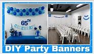 How to make Birthday Party Banners / DIY Party Banners ideas / Cheap Party decoration ideas