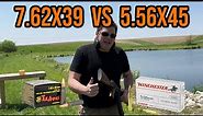 7.62x39 vs 5.56x45 - What's the Practical Difference? | Ballistics Gel Test #science #guns