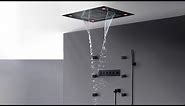 New 5 Function Super Luxury Oil Rubbed Bronze Shower Head With Installation Steps Video.
