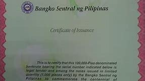100000 Philippine Pesos Largest Paper Currency #Shorts