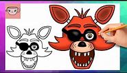 How To Draw Foxy the Pirate | Five Nights at Freddy's FNAF | Step By Step Tutorial