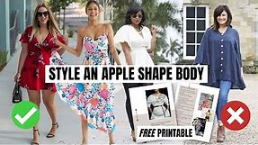 How To Style An Apple Shape Body | plus size fashion tips