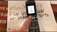 How to unlock any Old Verizon cell phone Non 3g Or 4g