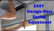 How To Balance a Garage Door - Torsion Spring Adjustment - Easy/Clear Instructions