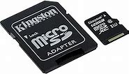 Kingston Canvas Select 128GB microSDHC Class 10 microSD Memory Card UHS-I 80MB/s R Flash Memory Card with Adapter (SDCS/128GB)