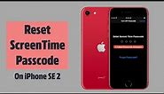 Reset Screen Time Passcode on iPhone SE 2020| Fix Forgotten Screen Time Passcode on iPhone