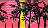 Tropical Palm Tree 1 | Vj Loop | No Copyright Motion Loop Video Background