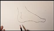 How To Draw A Foot [ pencil drawing]/ Kako nacrtati stopalo olovkom