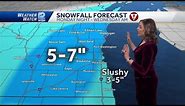 01/08 Southeast Wisconsin snowfall forecast/