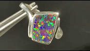Rainbow Handmade Australian Boulder Doublet Opal 30.00 Carat (R1077)