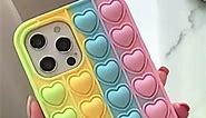 Cute iPhone Case Colored Hearts #cutecases #phonecase #iphonecases #case #cutephonecases #cuteiphonecases #iphone13promax #iphone14procase #cuteitems #kawaii