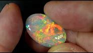 8.00 cts Australian Semi Black Opal Stone Solid Lightning Ridge