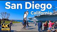San Diego, California Walking Tour - Downtown (4K Ultra HD 60fps) – With Captions