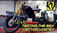 Testing the 96v Vector Vortex 🚀🌙CRF450 Forks / Fardriver 850A / QS138 V2