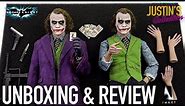 INART Joker The Dark Knight Deluxe Rooted Hair 2 Pack 1/6 Scale Figures Unboxing & Review