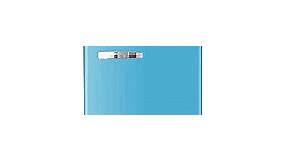 RCA RFR1055-BLUE, Retro 2 Door Apartment Size Refrigerator with Freezer, 10, Blue, cu ft
