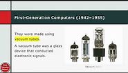 Computer Science Lesson 13: Characteristics of First Generation Computers