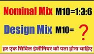 Design mix of M10 | How much cement, sand, aggregates in M10 | Mix ratio of M10 | What is M10 grade