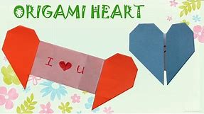Origami Heart with Message - Origami Easy