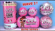 LOL BLING Series Surprise Under Wraps WAVE 2 Interactive Glam Glitter Dolls Unboxing LIL SISTERS