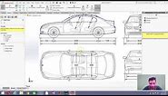 Car design in Solidworks| How to design a car in Solidworks | Automobile design