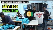 T-Shirt @100 | T-shirt printing business | Customised design Logo Trending business idea Next Level
