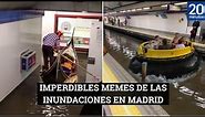 Los imperdibles memes de LAS #INUNDACIONES EN #MADRID y en su #METRO