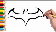 How To Draw The Batman Logo - Easy Drawing Step By Step