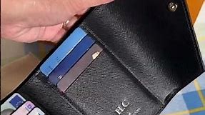 Louis vuitton victorine wallet reverse monogram with initials🤎