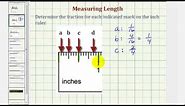 Ex: Identify Fractions of an Inch on a Ruler
