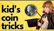 COIN MAGIC TRICKS FOR KIDS! 5 Easy Coin Tricks- #easymagictricks #kidmagictricks #kidcointricks