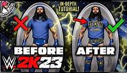How to Create a Logo On WWE 2K23!