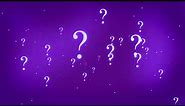 Flowing & Glowing Question Marks Free Background Videos, No Copyright | All Background Videos