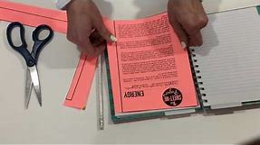 How to insert paper printable into a spiral notebook.