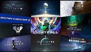 DESTINY 1 & 2 ALL TITLE SCREENS / FULL MUSIC (YEAR: 2014 - 2023)