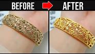 How to Clean / Polish Gold Jewelry at Home - Shiny Gold