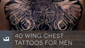 40 Wing Chest Tattoos For Men