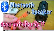 Bluetooth speaker does not charge - EASY FIX