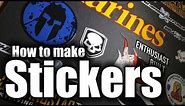 Stickers - How to make real vinyl stickers - HD