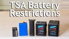 TSA Battery Restrictions - Flying with Lithium Ion