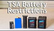 TSA Battery Restrictions - Flying with Lithium Ion