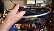 How To Replace 24" wheelchair Rubber Solid tire Replacement Challenges EnableYourLife.com