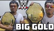 WWE BIG GOLD World Heavyweight Championship Replica Commemorative Belt Unboxing/Review
