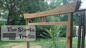 The Shinto Trellis Build - Woodworking Inspired by a Japanese Torii Gate for the Garden