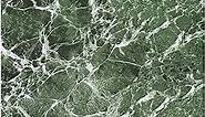 Nexus Self Adhesive Vinyl Floor Tiles, 20 Tiles - 12'' x 12'', Forest Marble Peel & Stick, DIY Flooring for Kitchen, Dining Room, Bedrooms Bathrooms by Achim Home Decor, Dark Green with White Vein