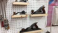 Easy to Make Small Shelves or Tool holders for Pegboard