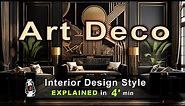 ART DECO - Interior Design Style Explained by Retro Lamp