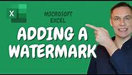 How to add a Watermark in Excel | Draft, Confidential or Custom Stamp